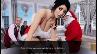 Anna Exciting Affection[Christmas Gift] | Hot teen college student with a gorgeous big ass and huge tits fucks at Christmas with two old man teachers for better grades | My sexiest gameplay moments