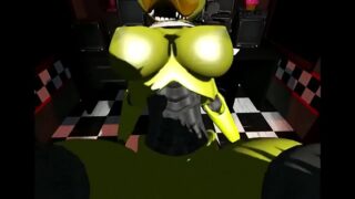 Five Nights at Freddy’s Chica Rides Rock Hard Cock