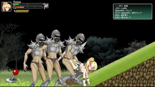 Pretty teen hentai girl in hard sex with soldiers – Battle of Girls ryona game