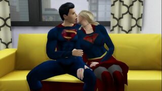 Superman Se Folla a Supergirl Despues de Derrotar a Los Villanos DC PORN