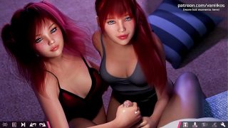 Double Homework | Two hot 18yo redhead stepsisters with gorgeous big asses share stepbrother’s cock | My sexiest gameplay moments | Part #12