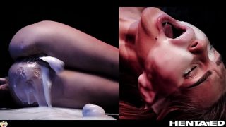 Real Life Hentai – Oviposition – Incredible Redhead get fucked and impregnated by Alien Tentacles