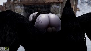 Busty elf Lured the Werewolf to Mate | Big Cock Werewolf Monster | 3D Porn