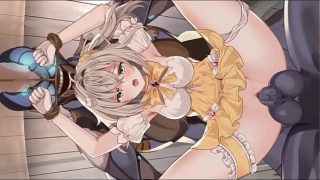 Cute girl having sex with soldiers and monsters men in Fairy Flower new hentai gameplay