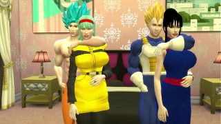 Dragon Ball Porn Hentai Intercambio de Esposas Goku y Vegeta Esposas infieles y Calientes Quieren que las Folle el Amigo de su Marido NTR